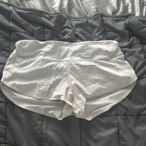 lululemon athletica White Athletic Shorts